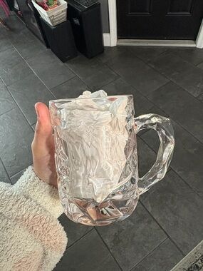 Tiffany & Co. Clear Faceted Glass with Handle